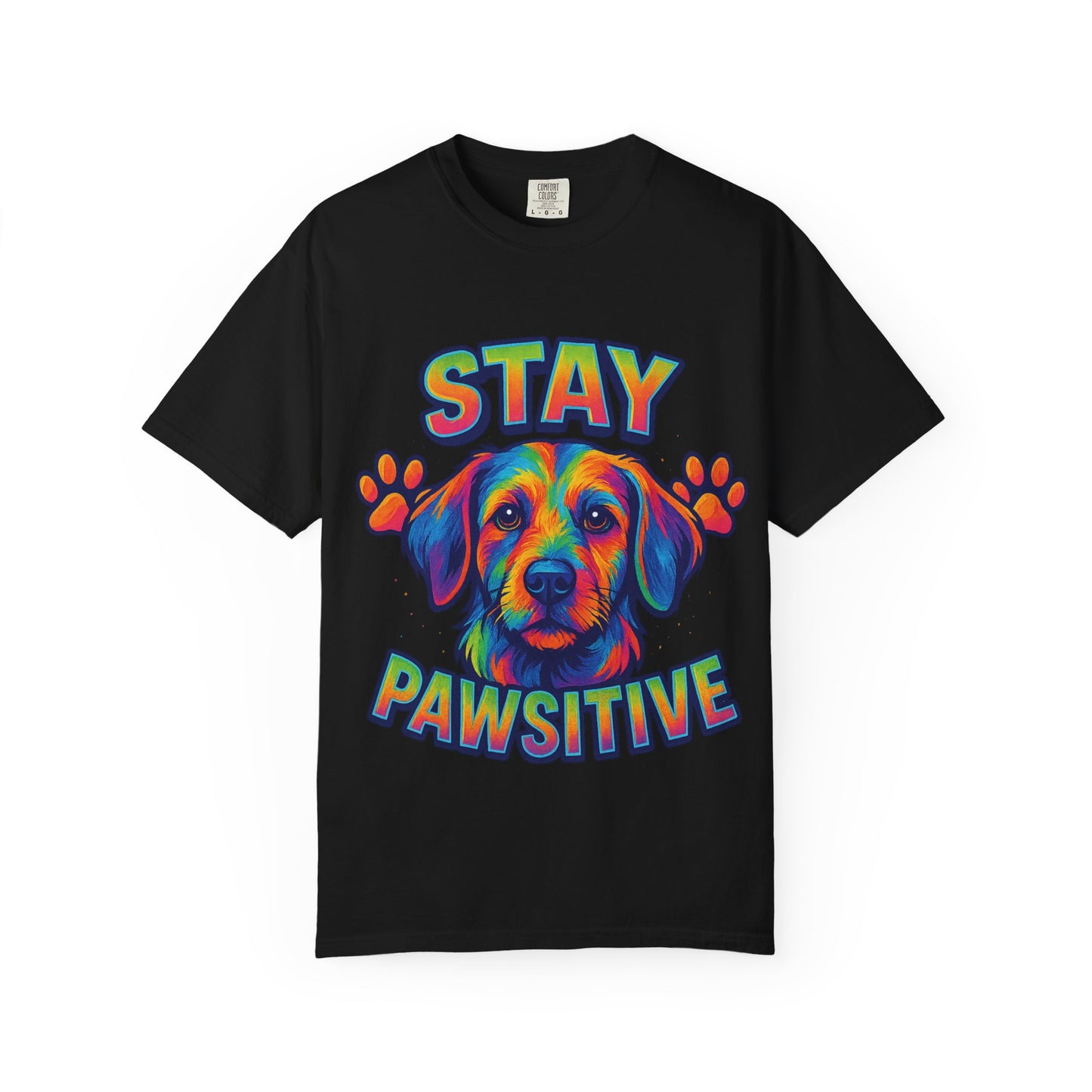 Stay Pawsitive Dog Lover Shirt – Unisex Pet Tee, Rescue & Adoption Gift