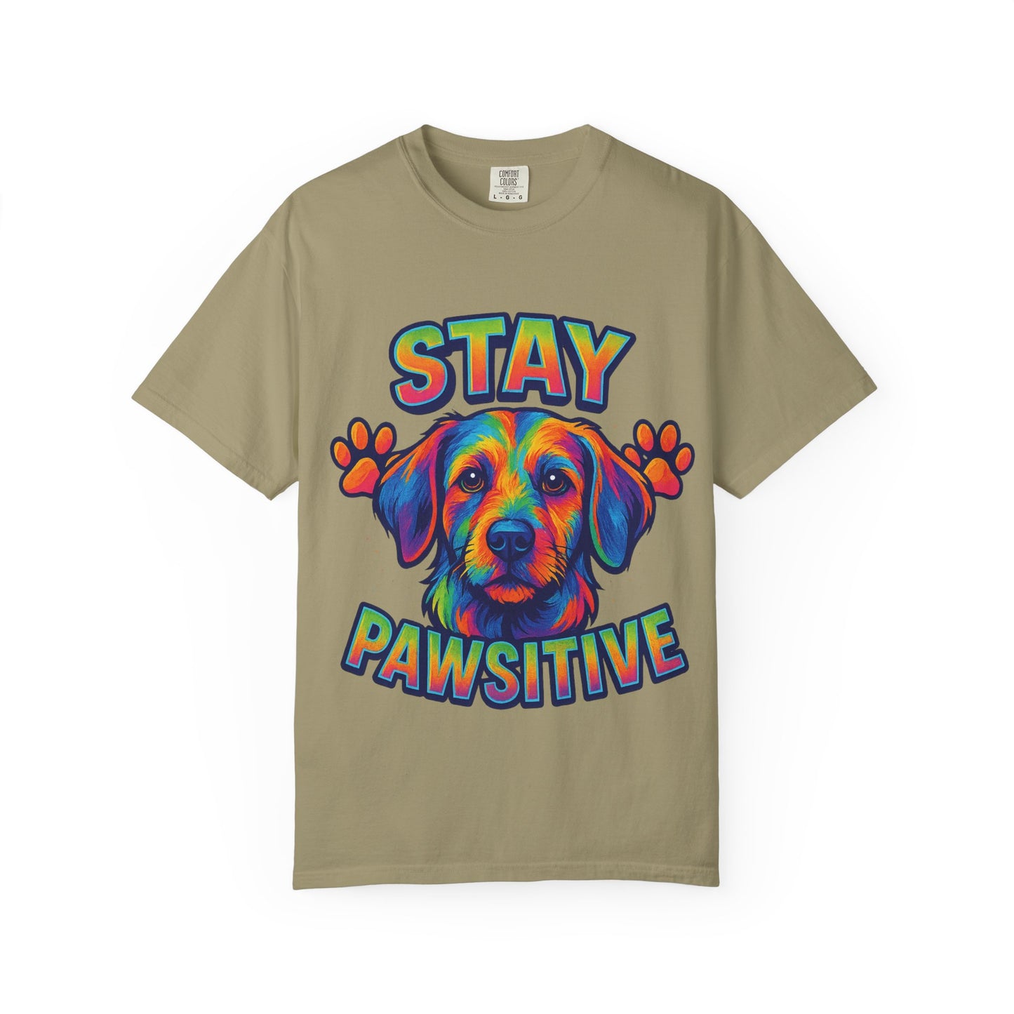 Stay Pawsitive Dog Lover Shirt – Unisex Pet Tee, Rescue & Adoption Gift