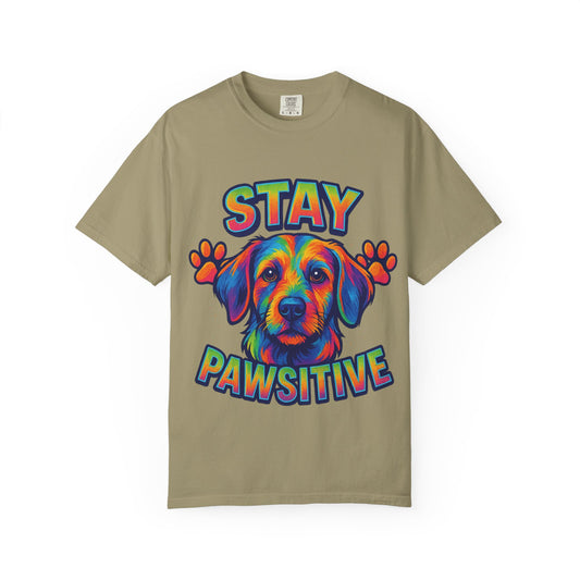 Stay Pawsitive Dog Lover Shirt – Unisex Pet Tee, Rescue & Adoption Gift