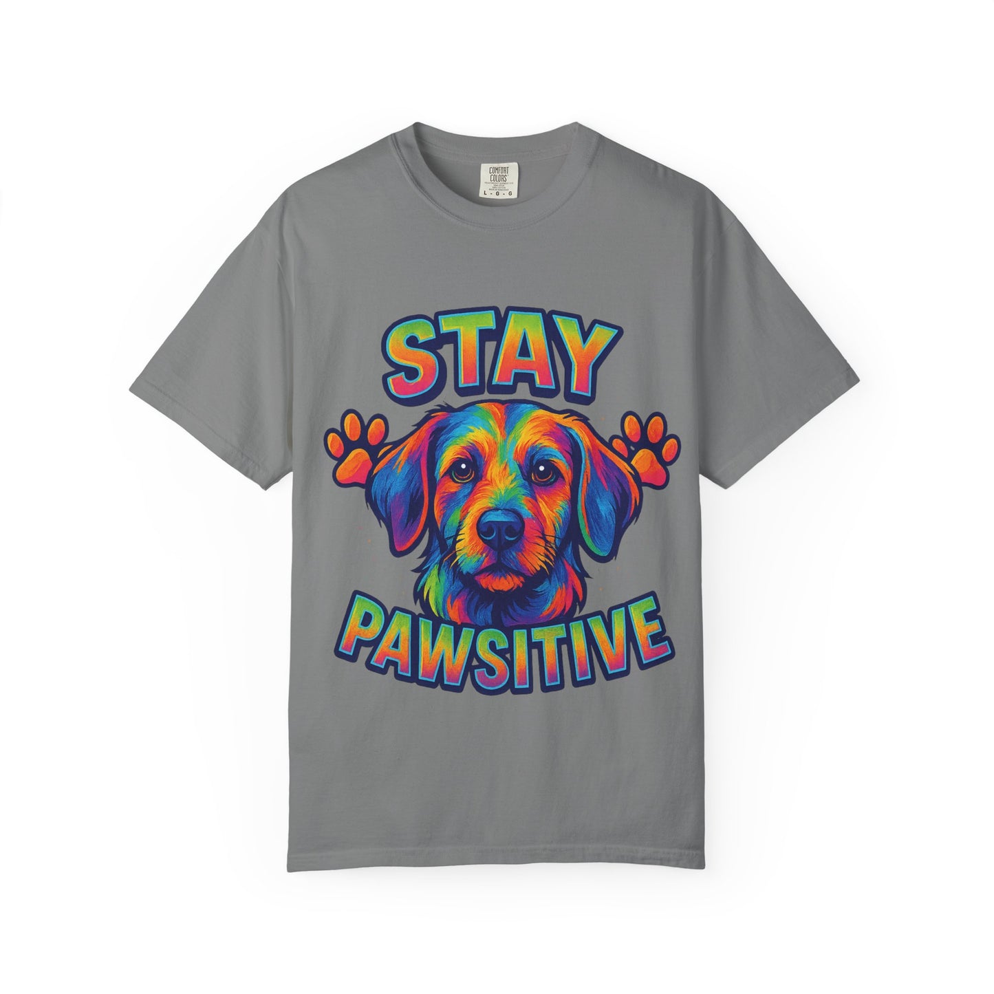 Stay Pawsitive Dog Lover Shirt – Unisex Pet Tee, Rescue & Adoption Gift