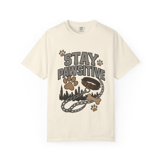 Stay Pawsitive Dog Lover T-Shirt – Unisex Pet Apparel & Gift for Dog Owners