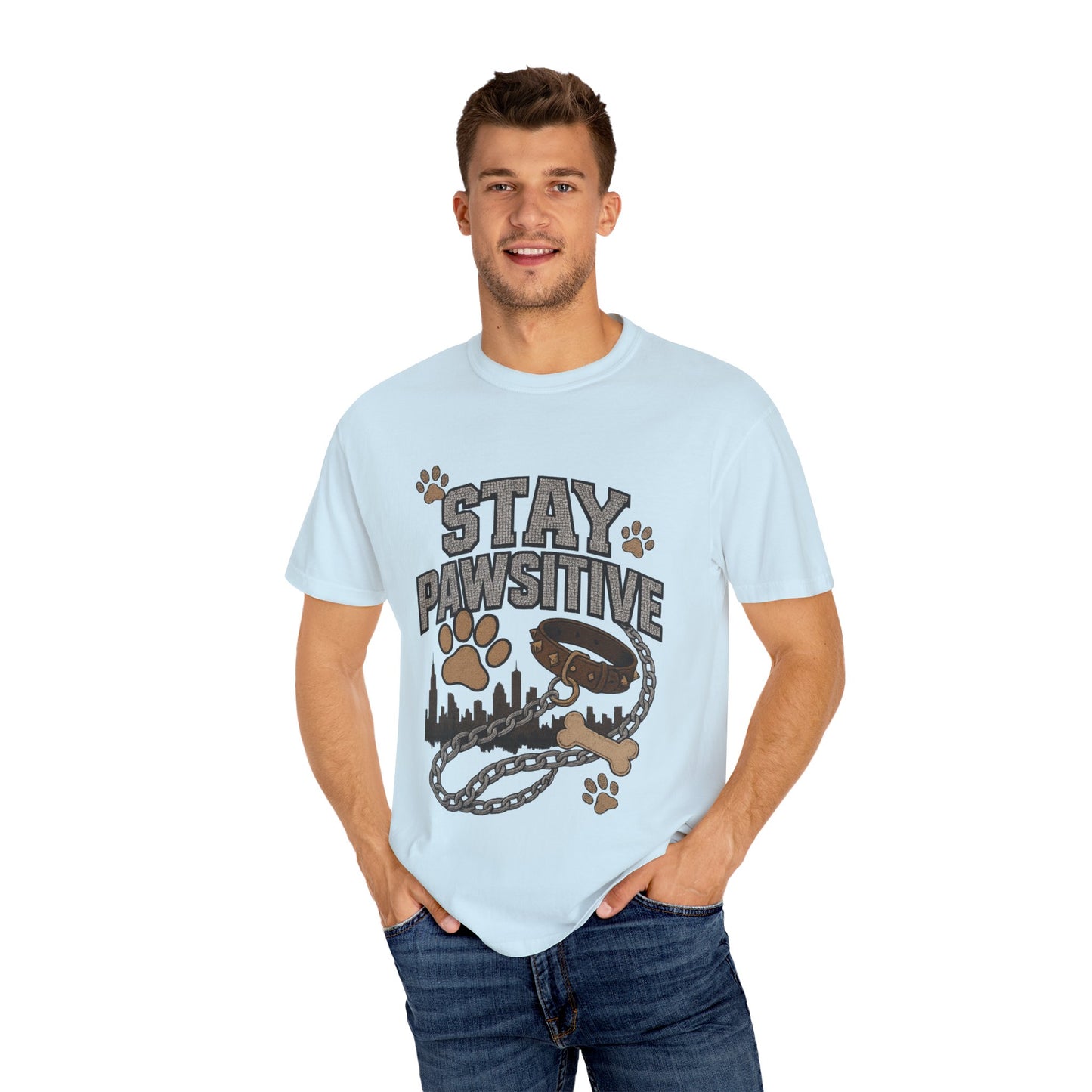 Stay Pawsitive Dog Lover T-Shirt – Unisex Pet Apparel & Gift for Dog Owners