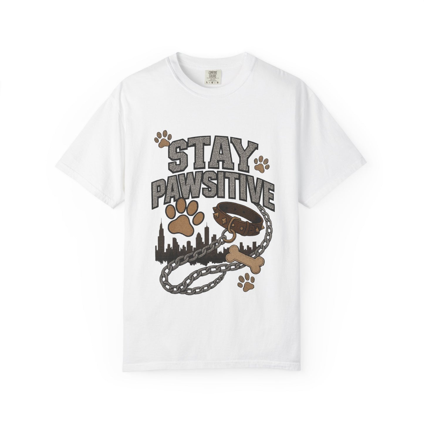 Stay Pawsitive Dog Lover T-Shirt – Unisex Pet Apparel & Gift for Dog Owners
