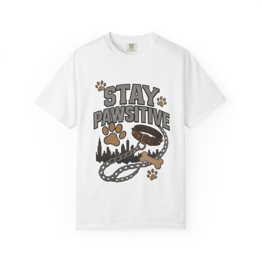 Stay Pawsitive Dog Lover T-Shirt – Unisex Pet Apparel & Gift for Dog Owners