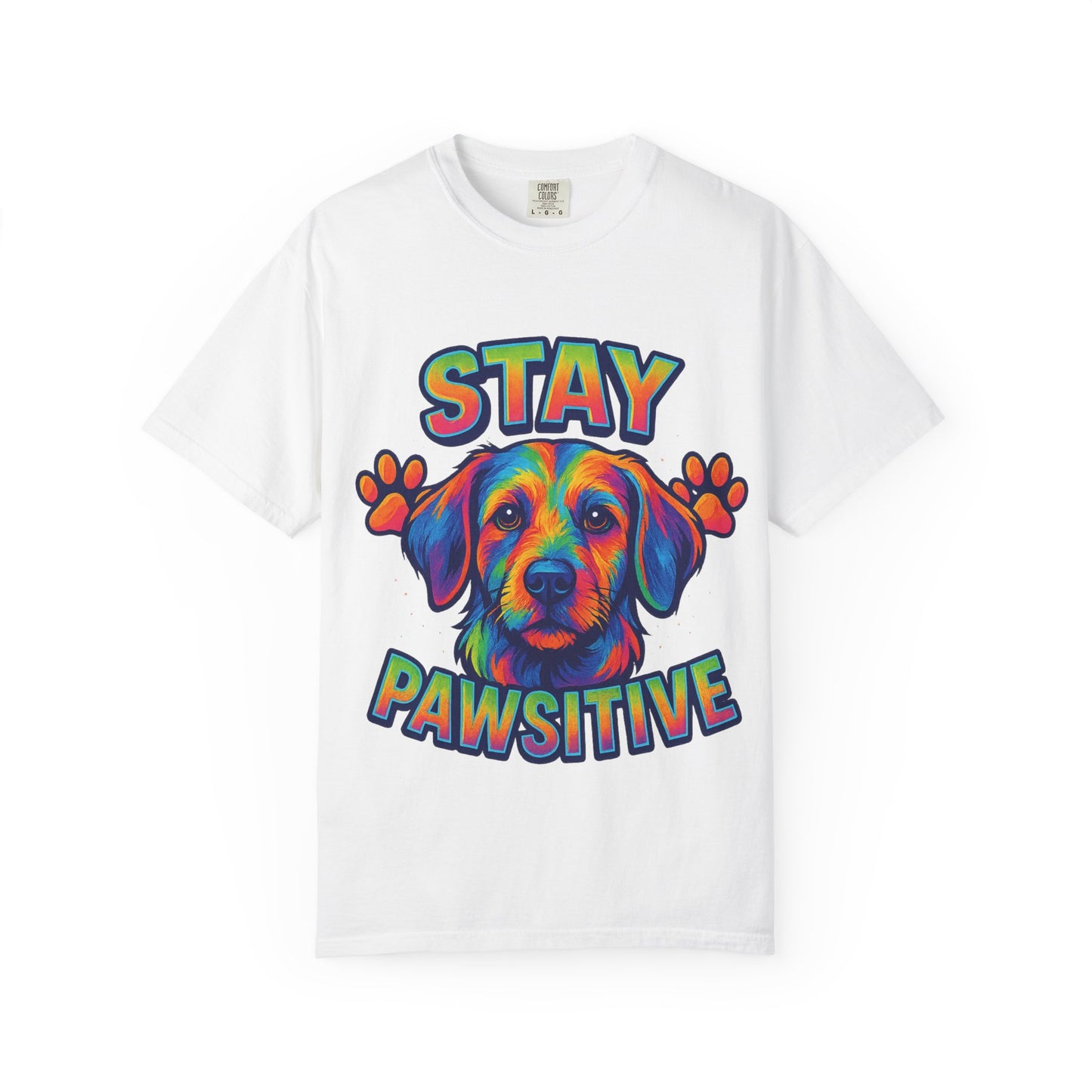 Stay Pawsitive Dog Lover Shirt – Unisex Pet Tee, Rescue & Adoption Gift