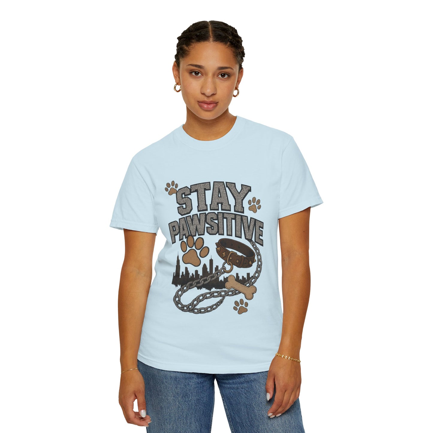 Stay Pawsitive Dog Lover T-Shirt – Unisex Pet Apparel & Gift for Dog Owners